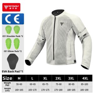 Motowolf | Motorcycle Riding Jacket All Seasons