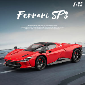 1:22 Scale SP3 Alloy Car Model Diecast Car Sound Light Car Lovers Collection Kids Birthday Gift Metal Boys Toys