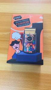 Kemei กราฟฟิตี โปรตัดหนวดไฟฟ้ามืออาชีพ สำหรับผู้ชาย ขนาดมินิ ระบบชาร์จUSB (ลายกราฟฟิตี) รุ่น KM-RS7098