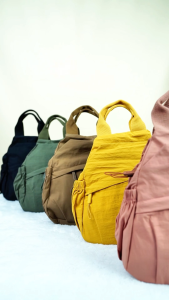 AOLONG TIFA 9752-J# - Tas Ransel Terbaru Wanita Polos Simple Bahan Parasut Anti Air