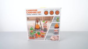 Kids Camping Set Indoor Outdoor Camping Gear Toys Montessori Skill Building Pop Up Play Tent Toys Kit for Children Playing