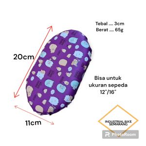 Busa Bagasi Boncengan Sepeda Ukuran 12 inch / 16 inch Pad Busa Sepeda Bagasi Anak