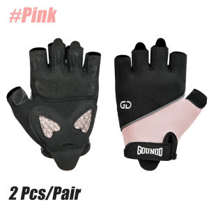 1Pair Workout Gloves for Men & Women - Breathable Fingerless Gym Gloves with Anti-Slip Grip for Weightlifting Cycling Training