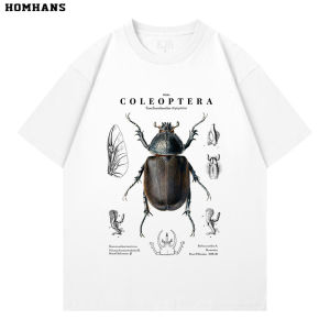 HOM HANS | Coleoptera Rhinoceros Beetle Print T-shirt Cotton
