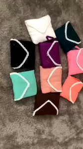 Mukenah Polos Renda Dewasa Traveling Sharla Free Tas Amplop One Sizs