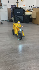 RC Tricycle Express Delivery Vehicle Car 2.4G Remote Control Tricycle Model Electric Toys For Kids