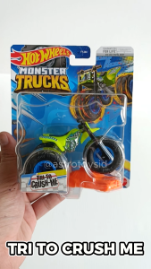 Hot Wheels Monster Truck Tri to crush me Motorcycle 1:64 / Mainan Anak Diecast Metal Motor Hotwheels Hotweels