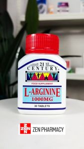21st Century L Arginine 1000mg 30s