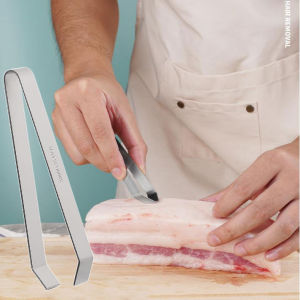 YESPERY Fish Bone Tweezers Stainless Steel Chicken Feather Remove Tweezers Seafood Salmon Bone Clip Kitchen Tools Plucking Clamp Puller Tweezer