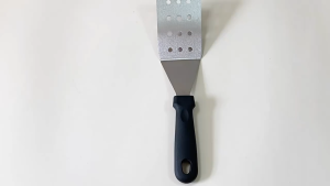 Stainless steel plastic handle short frying shovel/short frying leaking shovel cooking finger cake iron plate burning shovel multi-purpose shovel