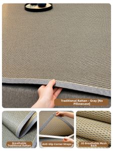 XIZHUYUAN | Breathable Thicker Washable Cool Bamboo Mattress Pad