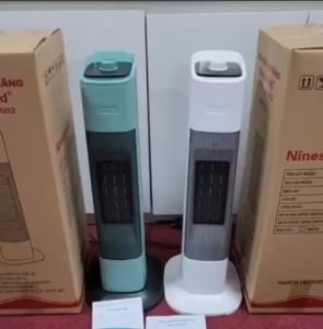 Máy sưởi gôm Camel Nineshield công suất 2000w sưởi ấm nhanh Quạt sưởi đứng Ceramic KB-6502 cao cấp