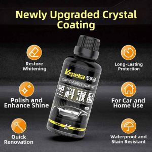 BONINGYU | Car Plastic Restorer Shine Protector Interior Wax White Fading Repair Scratches Aging