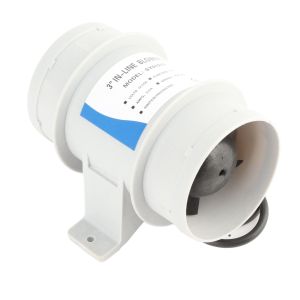 3 inch 12V Silent Inline Blower Inline Marine Bilge Air Blower for Yachts Boats Air Circulation