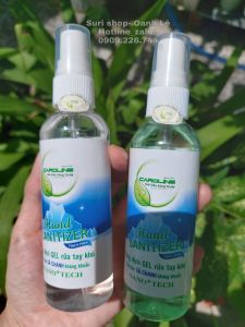 Combo 2 chai xịt khử khuẩnvệ sinh tayquần áo Caroline tinh dầu sả chanh chính hãng.
