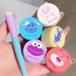 VEDO 💕COD MAGIC CASA Lip Cheek Mud Lip Cream Velvet Lipstik Matte Anti Air Tahan Lama Portable Lucu Canned Lipcream