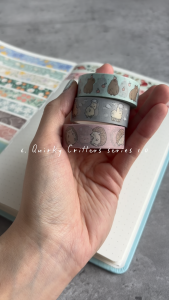 Papercranes Washi Tape Illustrated | Decorative Journal Scrapbook Bujo Floral Cute Animal Tape Stationery Gift SG