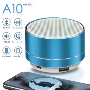 Loa Bluetooth Không Dây A10 Mini Di Động Loa Siêu Trầm Nhỏ Gọn Kiểu Dáng Mạnh Mẽ Như Súng Thép Dùng Cho PC Laptop Ngoài Trời - Sử Dụng Nguồn USB Quà Tặng Âm Thanh Di Động