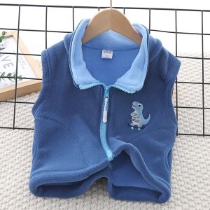 Kuromi Childrens Fleece Vest 2025 Autumn Winter New Style Girls Inner Wear Outer Wear Polyester Fiber Windproof Casual