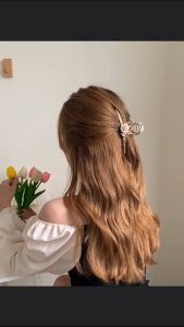 F4 Jepit Rambut Korea JUMBO 11.5cm Bahan Alloy Model Bunga Matahari Jedai Logam Emas Platinum CL02