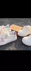 Cream white thick-soled height-enhancing white shoes platform sole casual sneakers for women simple and versatile white thick-soled sneakers Korean style height-enhancing and leg-lengthening casual shoes summer breathable thick-soled white shoes