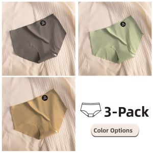 JIAZINI | Seamless Pure Cotton Yoga Sports Briefs Womens Summer Thin Triangle Anti-Bacterial No Butt Squeezing Short Pants 2024 New