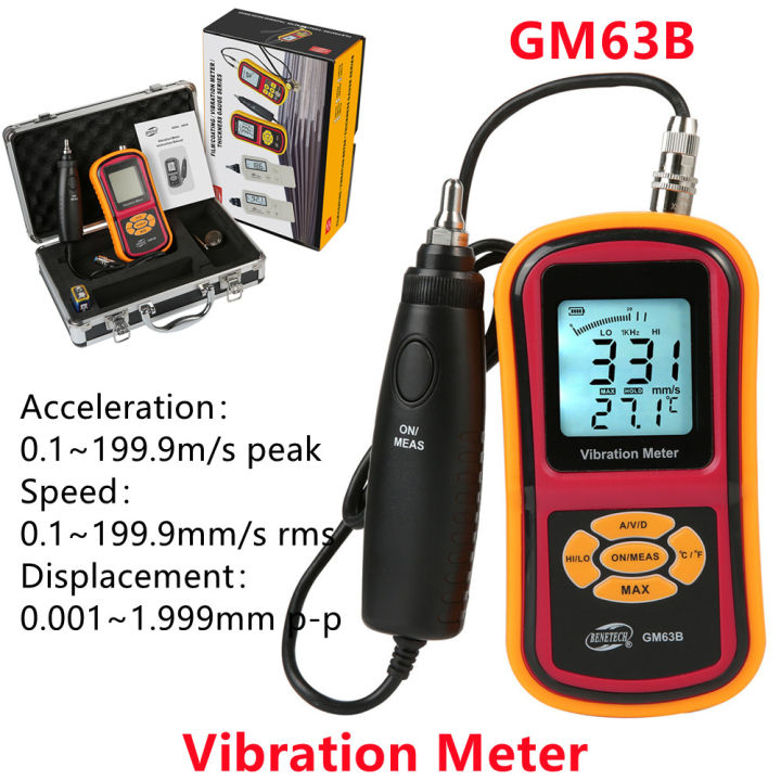 Digital Vibration Meter Portable Mini LCD Display Digital Vibration