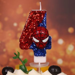 Disney Spider-Man Original Fun Figure Candle Cute Cartoon Pattern 0-9 Party Birthday Candle Cake Decoration Party Gift