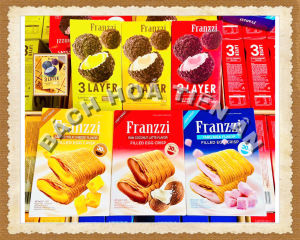 Bánh Quy cuộn 3 Lớp Nhân Kem Chảy Nhiều Vị Franzzi Ăn Vặt 100gr Siêu HOT tết 2026