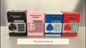 Mini ATM Password Money Box Electronic Piggy Bank Safety Cash Coins Saving Box Automatic Deposit Banknote