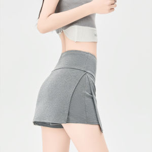 miiow | High-Waist Sports Yoga Dance Womens Skort Anti-Light Walking MiiOW Cat Person Summer New Style Elastic Fiber Skirt Pants