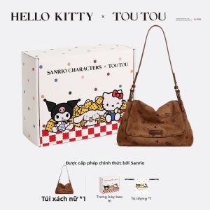 TOUTOU | Túi Xách Đeo Chéo Nữ Dung Tích Lớn Đi Làm Màu Trắng