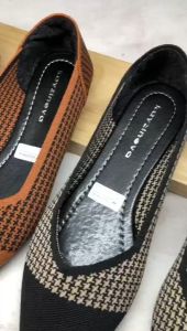 Sepatu Flatshoes Wanita Slip On Rajut Premium Elegan Terbaru