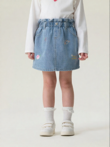 Marc&Janie | Flower Bud Denim Half Skirt