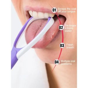 1/4PCS Silicone Tongue Scrape Tongue Brush for Oral Care Bad Breath Remove Keep Fresh Breath Tongue Cleaner Raspador De Lenguas