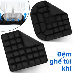 Đệm Ngồi Bơm Hơi 3D Nhẹ Thoáng Khí Chống Áp Lực Hỗ Trợ Loét Cho Xe Hơi Ghế Văn Phòng Sử Dụng Tại Nhà Nước TPU Lycra
