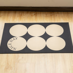 Luxurious Geometric Diatom Mud Floor Mat Water Absorbent Bathroom Toilet Entrance Home Use Rug Simple Style Retro Element