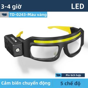 SMILING SHARK | Đèn Pha LED SMILING SHARK 5 Chế Độ Sạc Lại Được Đèn Làm Việc COB Chống Nước Dùng Ngoài Trời Cắm Trại Thiết Kế Hình Miệng Cá Mập