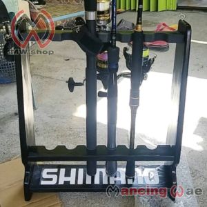 ROD RACK / RAK JORAN Tinggi 40cm lebar 38cm kayu Jati Belanda BISA Di Bongkar pasang (knocdown) ST.6/ST.10