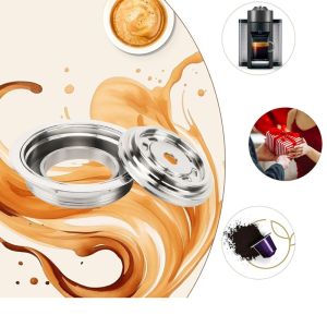 i Cafilas | Reusable Capsule Adapter for Vertuoline Vertuo Next Pop Machine Compatible with Nespresso Original Coffee Pods