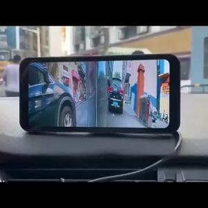 Mignova | 6.25" Car Side View Blind Area System 2 Channels Left and Right Blind Spot Camera Driving Recorder BSD Warning Monitoring System