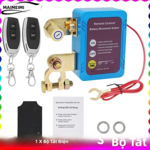 Công Tắc Điều Khiển Từ Xa Tự Động Ngắt Nguồn 12V 240A Công Tắc Ngắt Điện Cho Ô Tô Xe Tải Với Bảng Điều Khiển Ngắt Kết Nối Pin Bằng Sợi Carbon