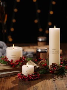 Đồ Trang Trí Trang Trí Để Bàn Chân Nến Vòng Hoa Nhỏ Mẫu Mới Quà Lễ Giáng Sinh Phụ Kiện Bữa Tối Dưới Ánh Nến Đêm Giáng Sinh Đồ Trang Trí