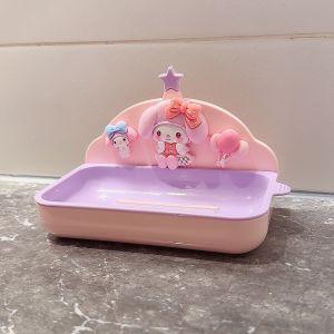 Hộp Đựng Xà Phòng Hình Gấu Dâu Tây Dễ Thương Treo Tường Nhà Tắm Để Bàn Rửa Tay Thoát Nước Giá Trị Thẩm Mỹ Cao Hộp Đựng Xà Phòng Kuroko