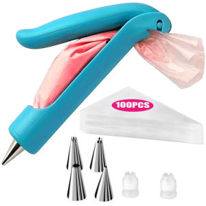 107PCS Pastry Frosting Decorating Bag Nozzle Tip Fondant Cake Sugar Decorating Pen Set Cake Decorating ToolDIY Baking Supplies