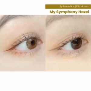 Softlens OLALILA My Symphony Hazel Natural Lens / Softlen 14mm By Pinkin Plus Normal Only