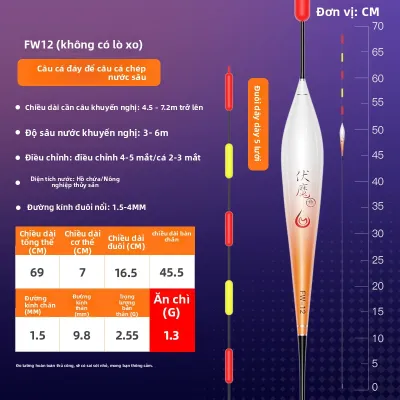 jiadiaoni | Phao Cá Nhạy Bén Tăng Cường Hiển Thị Đứng Lên Mình Không Chì