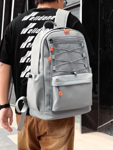 GLADIO Tas Ransel Pria Gaines Casual Traveling Branded Anti Air Hitam Polyester Muat Laptop GLD052B5