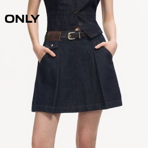 ONLY | Autumn New High Waisted Lyocell Pleated Skirt