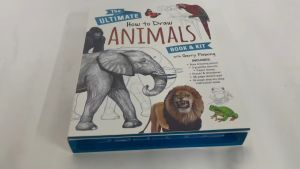How to Draw Animals Book & Kit Gift Box For Kids With Stationery Sketch Pad & Guide